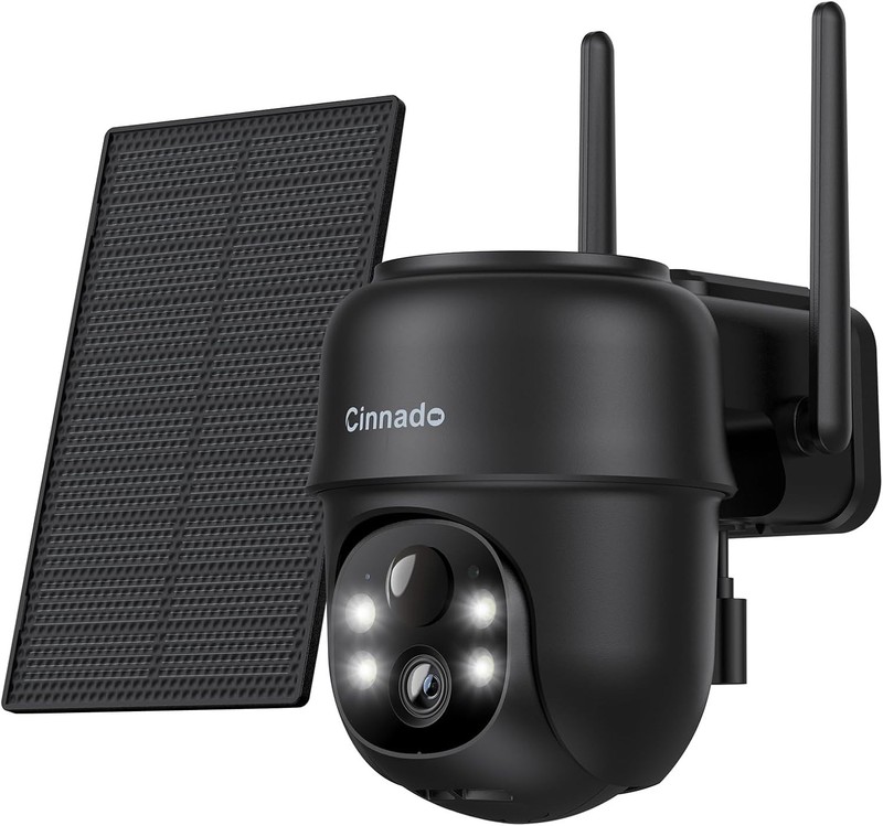 2K WiFi Outdoor Security Camera Solar Battery Powered 360° Night Vision gallery