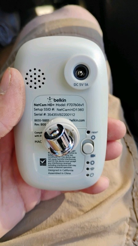 Belkin F7D7606 NetCam HD + Wireless Networking IP Camera White Lot of 2 Tested gallery