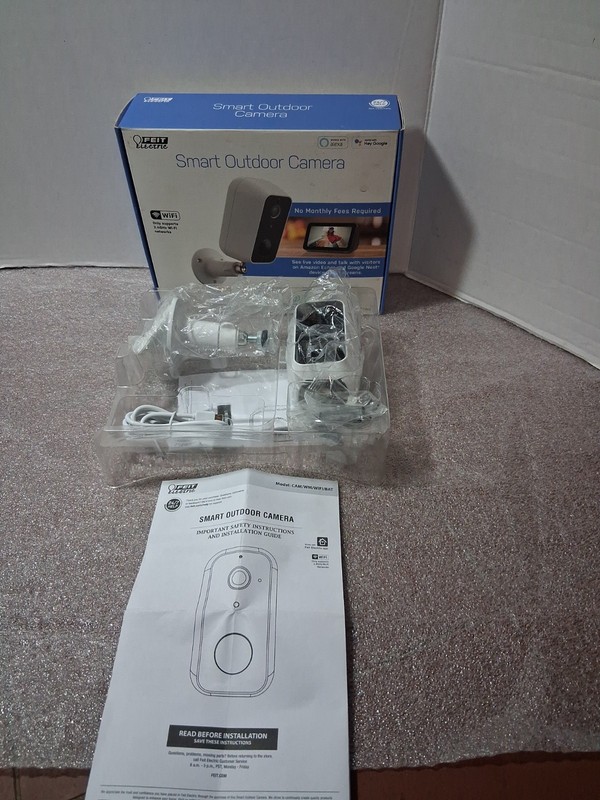 Feit Electric Smart Outdoor Camera Battery Powere WiFi Model CAM/WM/WIFI/BAT