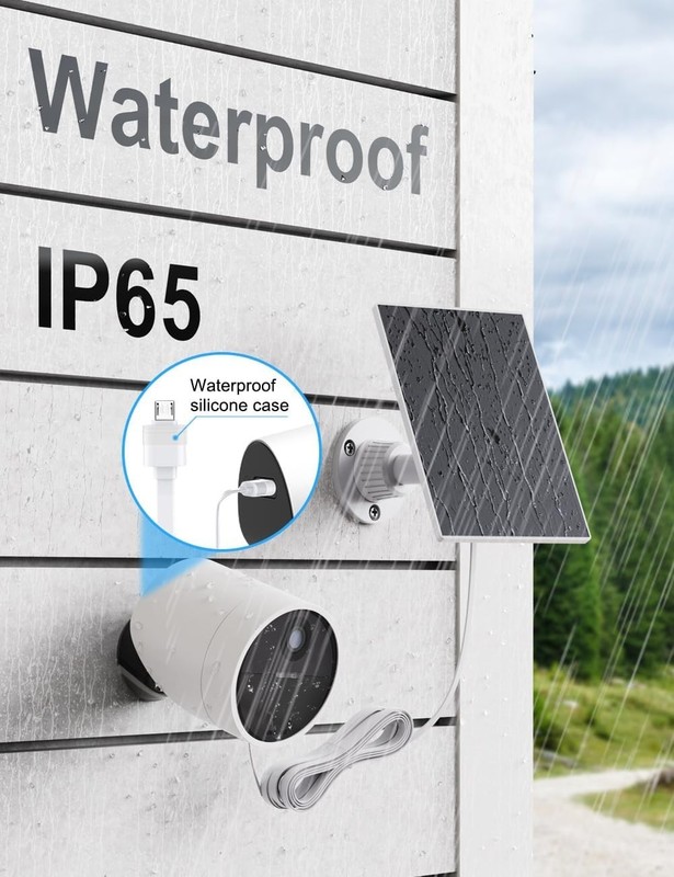 Effortless Power with 13FT Charging Solar Panel for Simplisafe Outdoor Security gallery