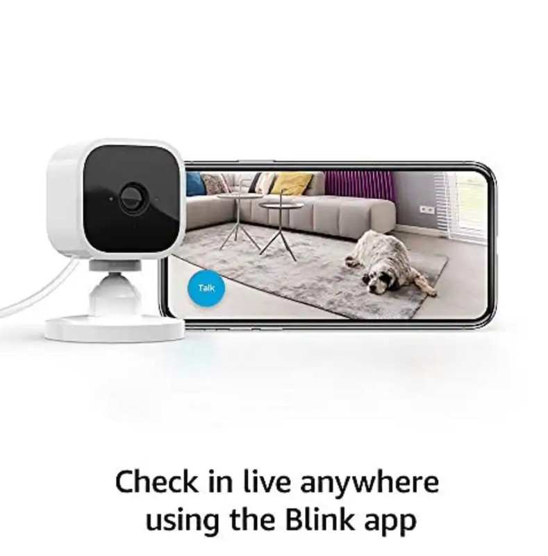 Blink Mini Smart Security Camera 1080p HD Night Vision Alexa White NEW gallery