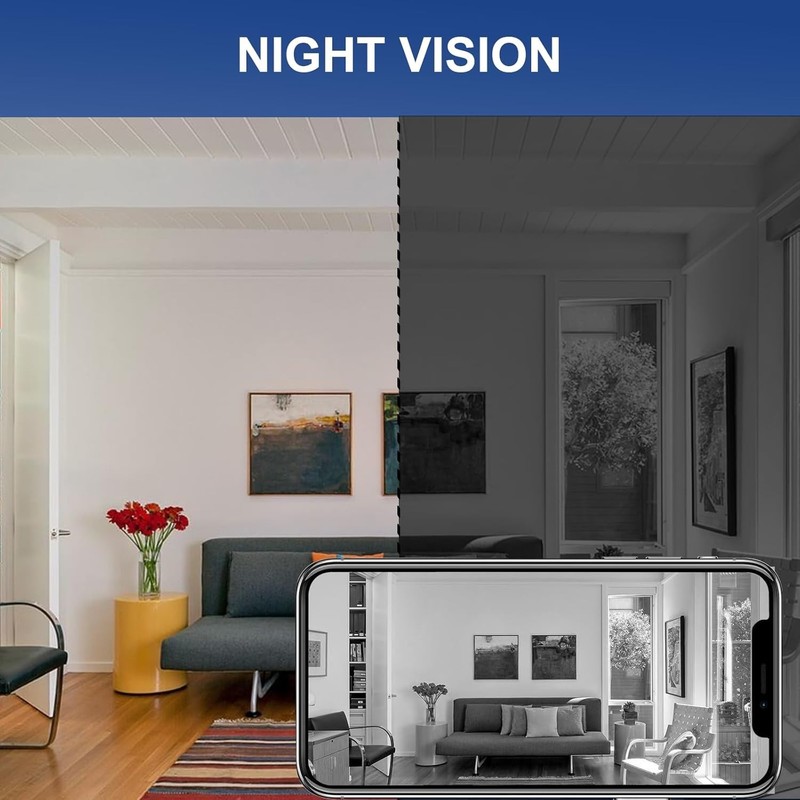 Compact 3-Pack WiFi Security Cameras, 1080P HD with Night Vision for Home Safety gallery