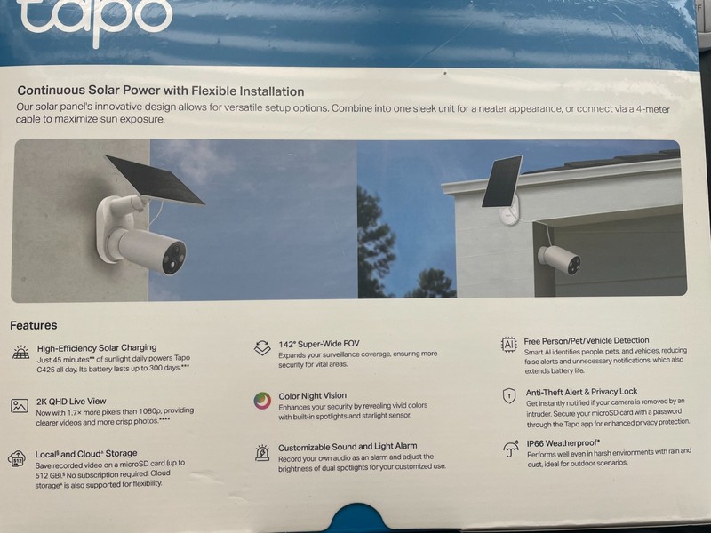 NEW TP-link Tapo MagCam 2K Solar Security Camera Wireless Night Vision gallery