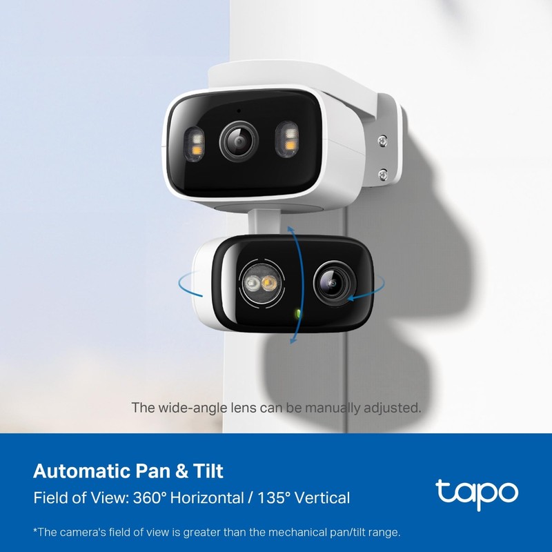 2K Indoor/Outdoor Dual Lens Pan/Tilt Security Camera - 125° Wide-Angle, Motion D gallery