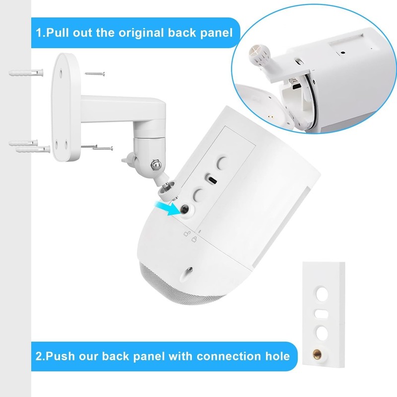 2 Pack Adjustable Wall Mount for Ring Spotlight Cam Battery/Cam Plus/Pro (Batte gallery