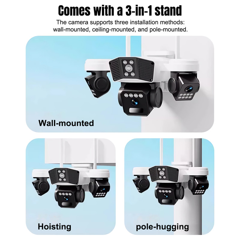 Solar Security WIFI Camera Outdoor Motion Tracking Night Vision Surveillance LOT gallery