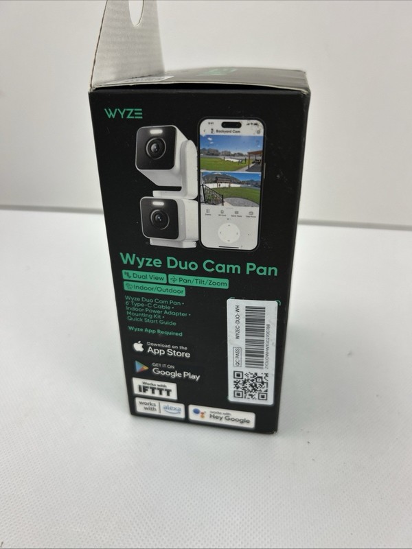 Wyze Duo Cam Pan Dual Pan Tilt Color Night Vision Camera NEW Sealed gallery