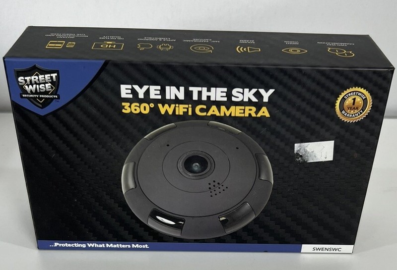 Street Wise Eye In The Sky WiFi Camera Security Camera Night Vision 360 Degrees gallery