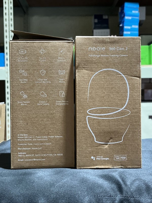 Nooie 360 Cam 2 (IPC100C) 2K HD Full-Range Motion Tracking Camera 2-way Audio gallery