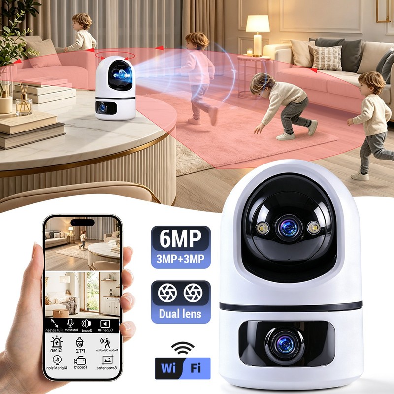 Wireless 5G WiFi Security Camera 2K Smart Home Indoor Night Vision Wired Cam gallery