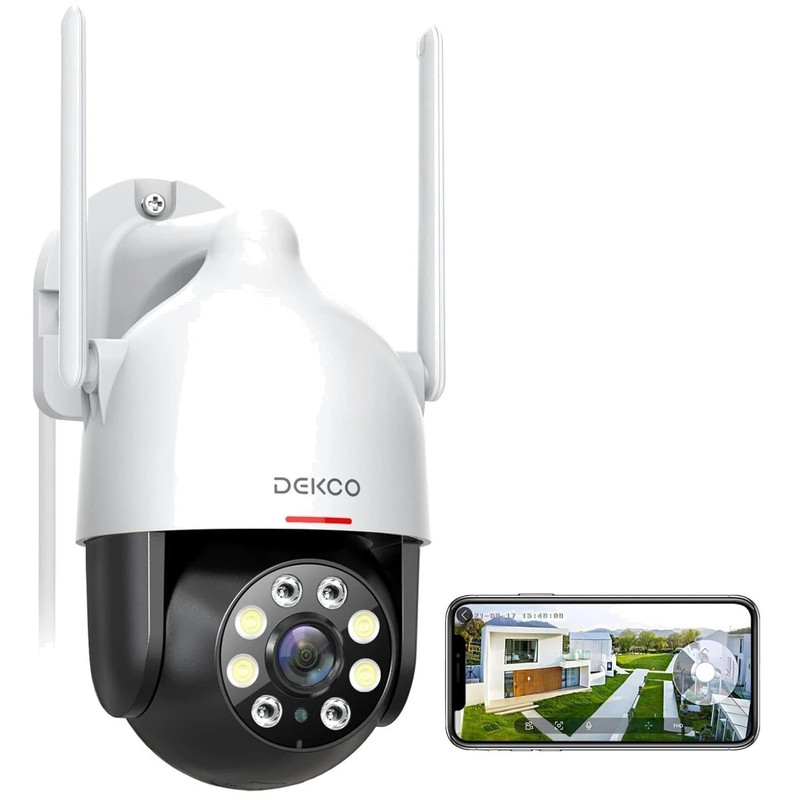 Motion Detection Siren Camera, Full Color Night Vision