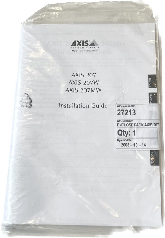 Axis 207 Network Security Camera 0235-001-01 With Manual/Software CD, No Box. gallery