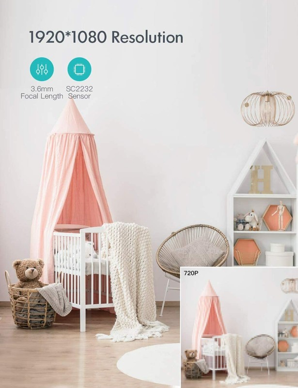2PCS Baby Monitor Camera with 2-Way Audio 1080P WiFi Home Security Camera gallery