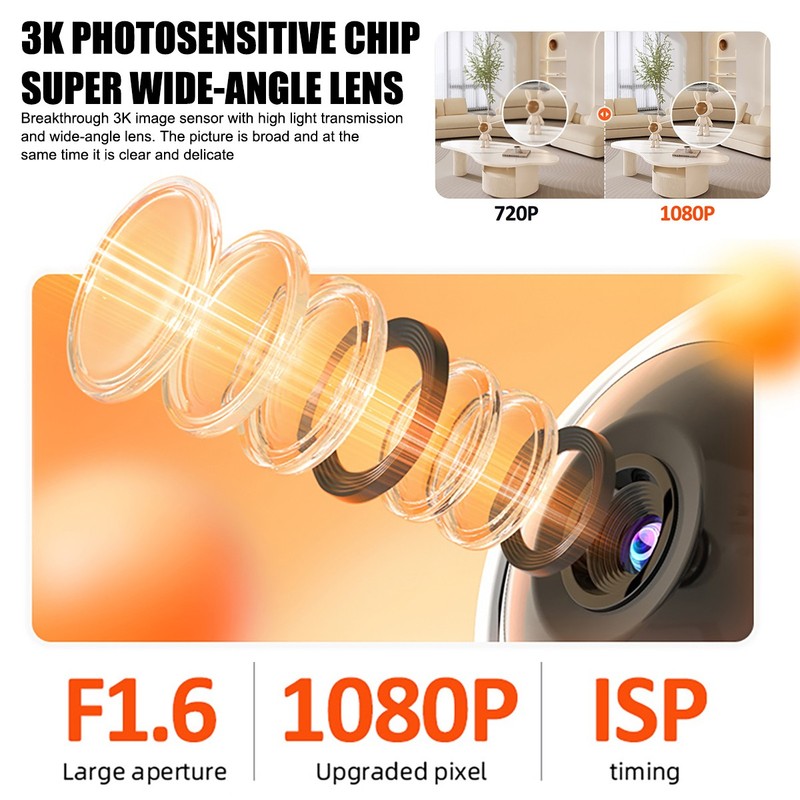 Wireless WiFi Camera Home Security 1080P DVR Night Vision Two-Way Video Baby Cam gallery