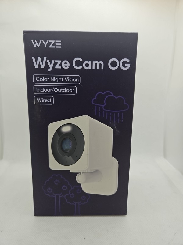 Wyze Cam OG Security Camera - Wired, Indoor/Outdoor, Color Night Vision - SEALED