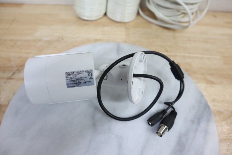 Used Working Q-SEE Model QCA8045B 1080p HD Security Camera White QSee Free Ship! gallery