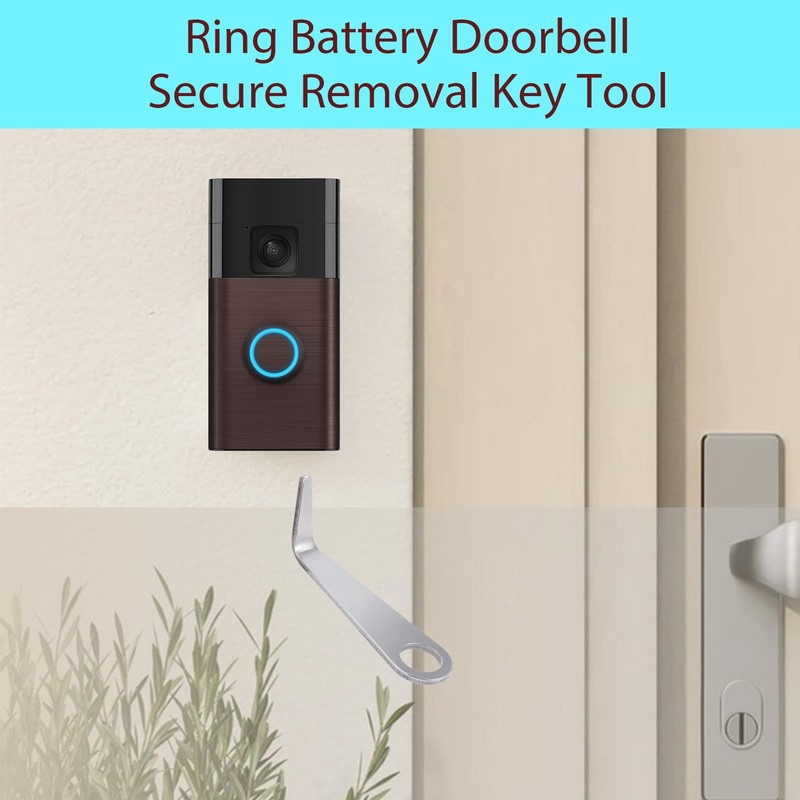 Video Doorbell Key Replacement Tool,Doorbell Opening Release Tool Silver gallery