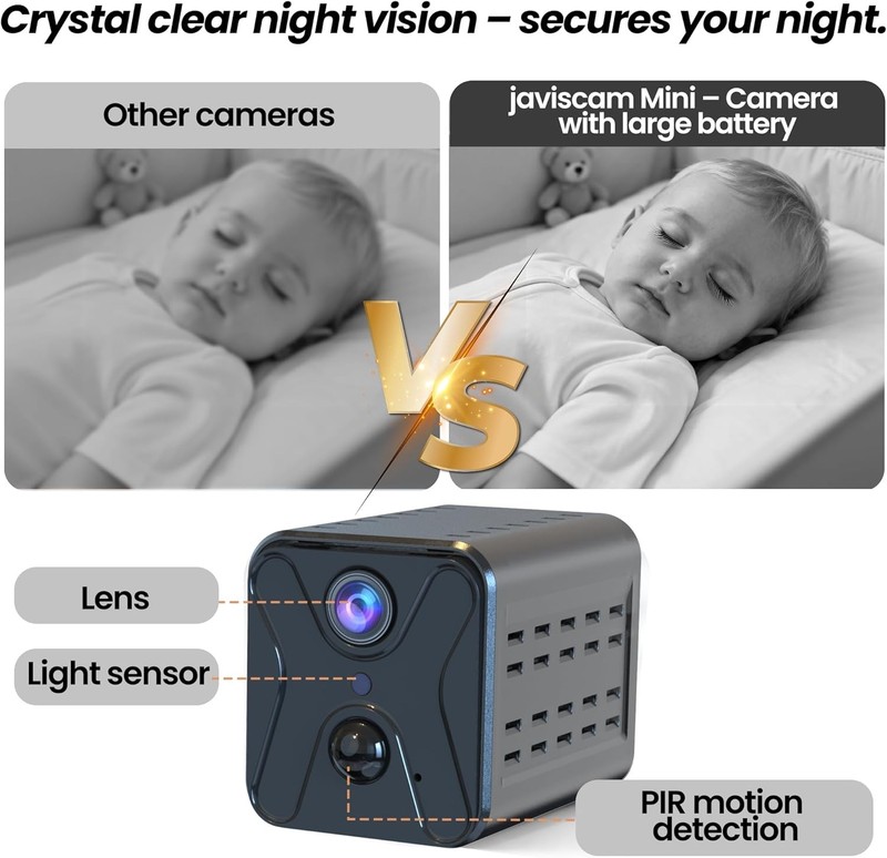 4K Mini Wireless Security Camera with AI Detection & 60 Days Battery Life gallery