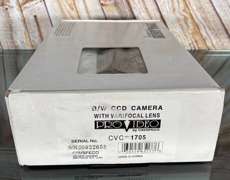 Speco CVC-1705 B/W Weatherproof Varifocal Bullet Camera Indoor/Out 4-9mm Lens gallery