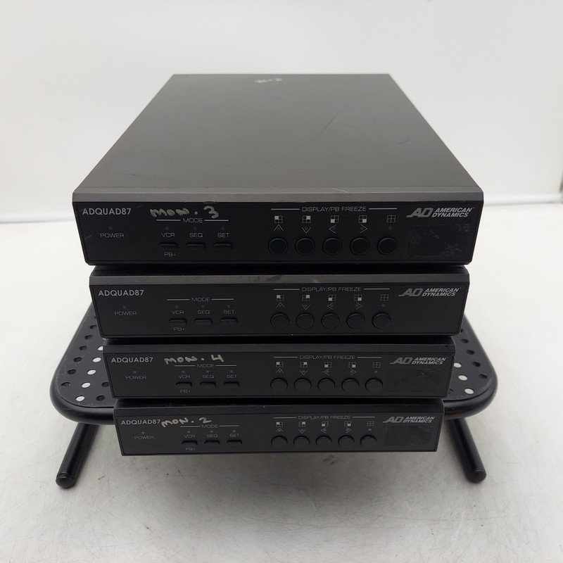 LOT OF 4 American Dynamics ADQUAD87 Channel CCTV Digital Surveillance
