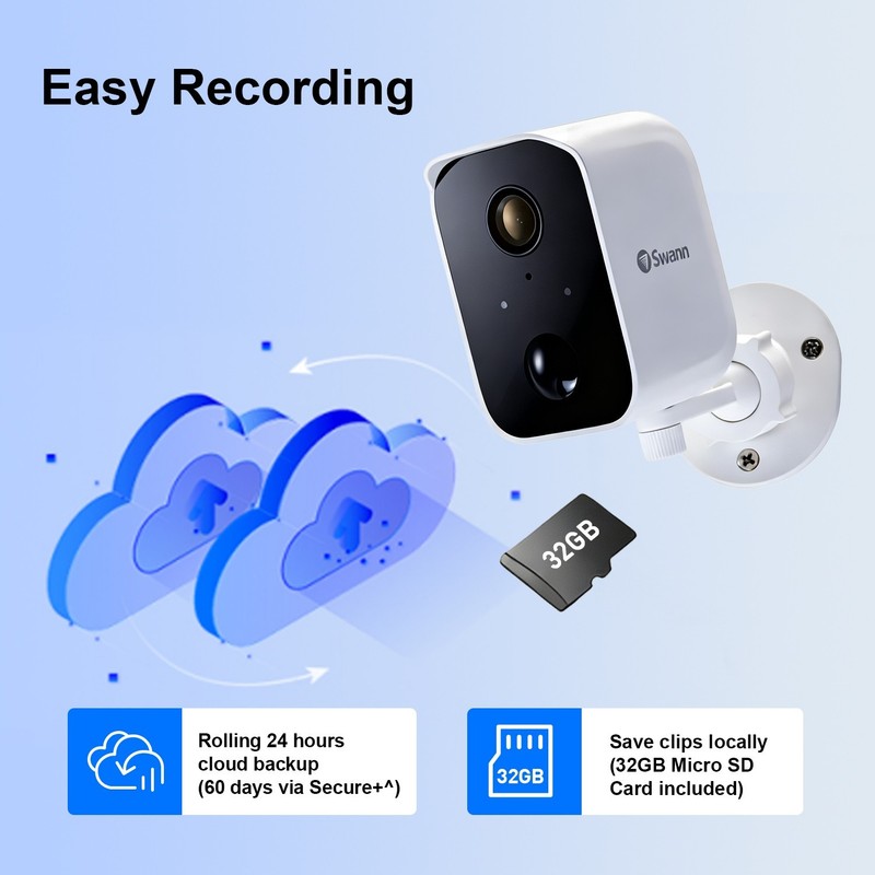 Outdoor Wireless WiFi Solar Battery Powered Security Camera with 32GB SD Card gallery