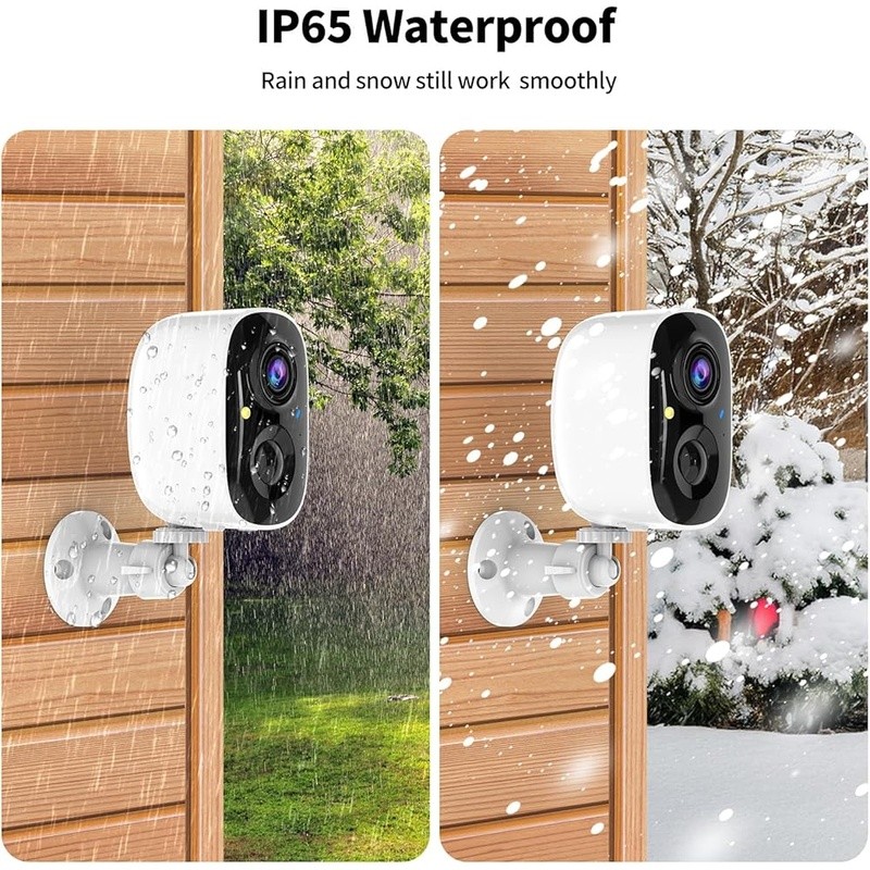 2K UHD Wireless Outdoor Security Camera W/ Night Vision & Two-Way Audio New gallery