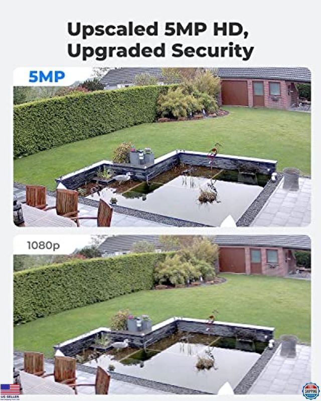5MP Outdoor PoE Dome Security Camera, Night Vision, Smart Detection, 256GB SD gallery