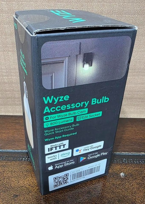 WYZE Accessory Bulb for WYZE Bulb Camera E26 Socket / 800 Lumens / NEW Sealed gallery