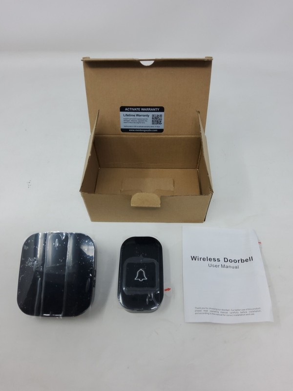 Wireless Doorbell, 1,000ft Range Loud Enough Doorbell White Big Button