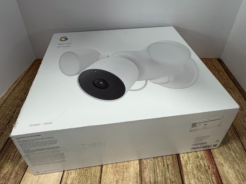 Google Nest Cam With Floodlight - Wired Outdoor Smart Home Security Camera gallery