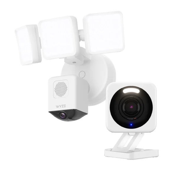 Wyze Wired 2.5k Floodlight Pro & Indoor/Outdoor Security Camera Bundle**NEW**