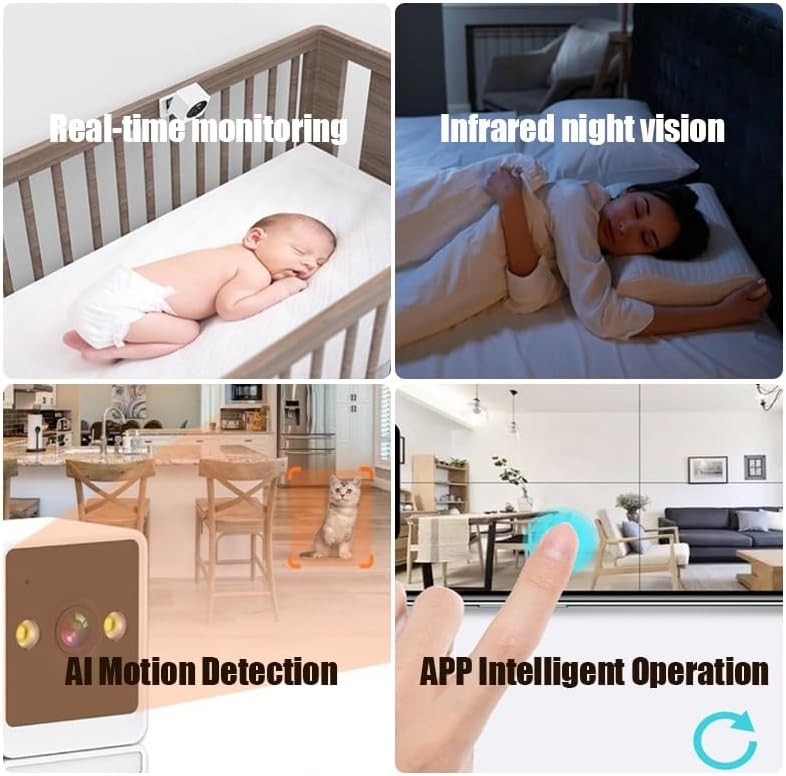 Indoor 1080P Pan/Tilt WiFi Home Security Camera Night Vision 2-Way Audio LOT gallery