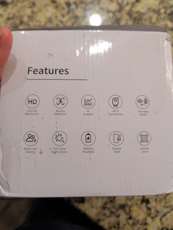 Security Cameras- outdoor, wifi, battery, 4 pack, Smart w/ Ai Event Detection Fs gallery