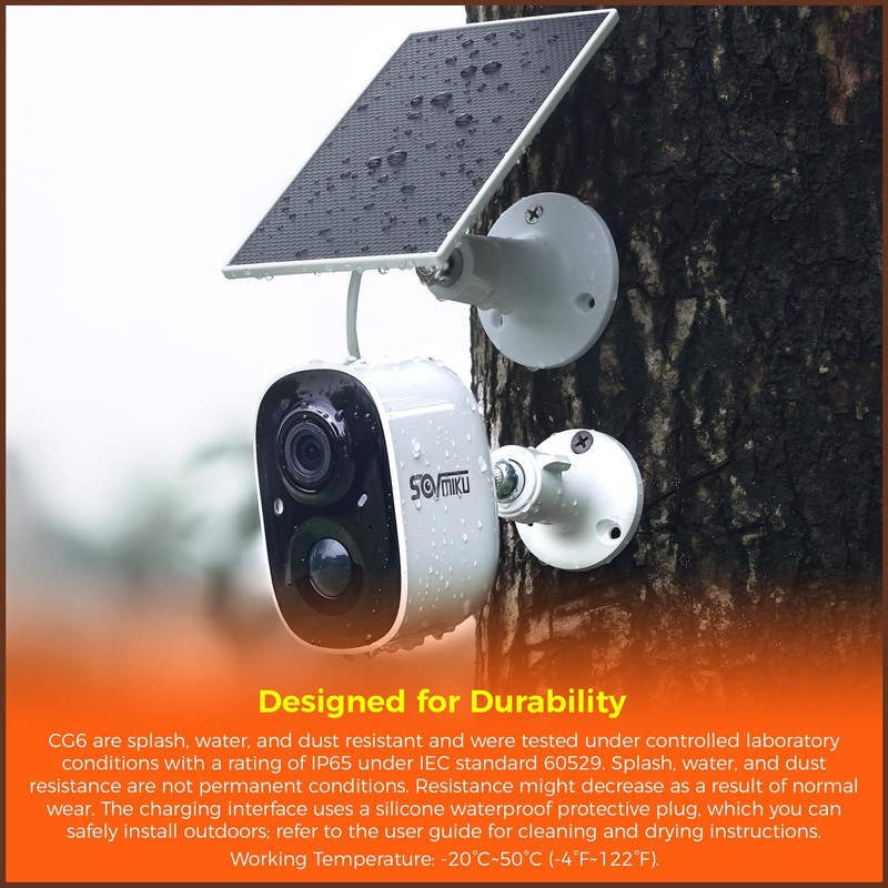 Vicohome 4CG6 Best 2K Solar Security Camera Wireless Outdoor System, No NVR N... gallery