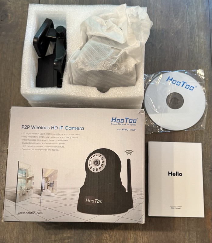 HooToo Wireless IP Camera HT-IP211HDP WiFi Night Vision Home Security