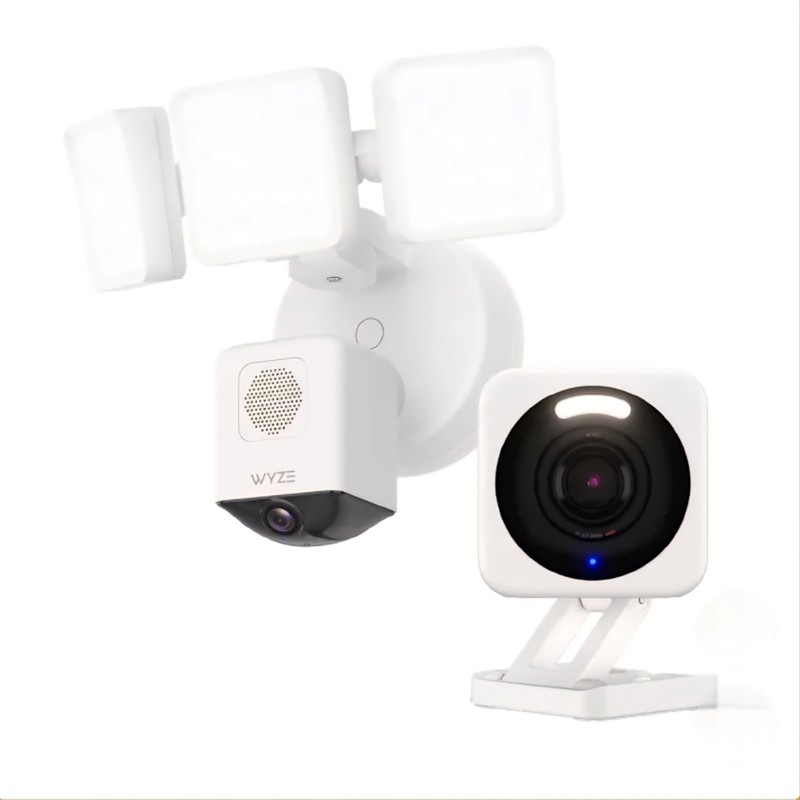 NEW Wyze Floodlight HD Camera Pro & Cam v4, 3000 Lumen LED 180° Wide View, 2k