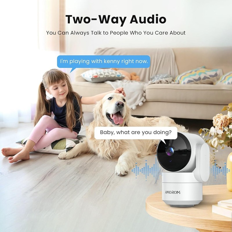 Home Security Camera 2.4G Smart Detector Alarm with AI Elderly Pet Baby Monitor gallery