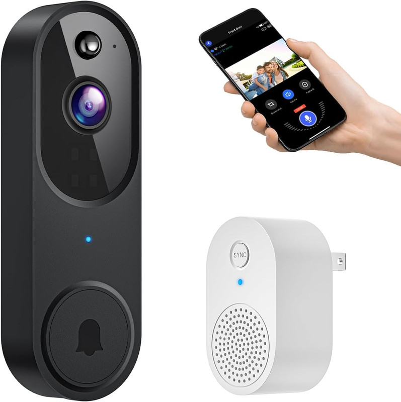 Smart Video Doorbell Camera Wireless, AI Human Detection and Instant Alerts, Nig gallery