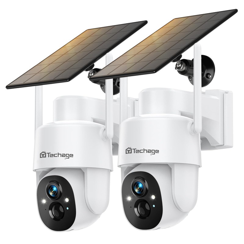 Solar Security Cameras Wireless Outdoor, 2K WiFi Cameras for Home Security, 3…