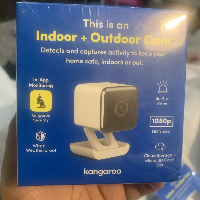 Kangaroo Indoor/Outdoor Wired 1080P Security Camera White (A0009) Brand New