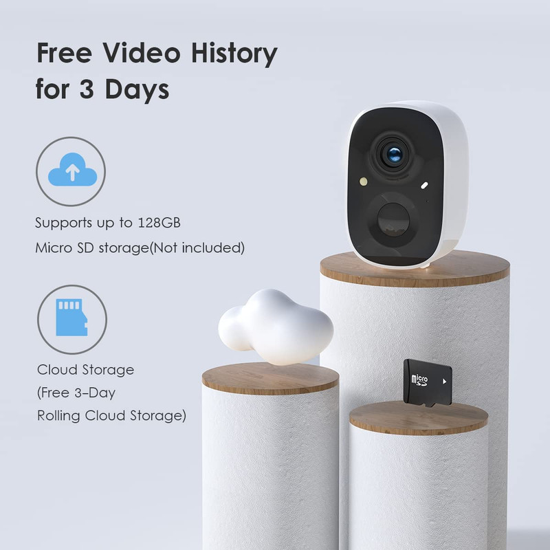Wireless Outdoor Security Cameras 2K Night Vision AI Motion Detection 2-Pack gallery