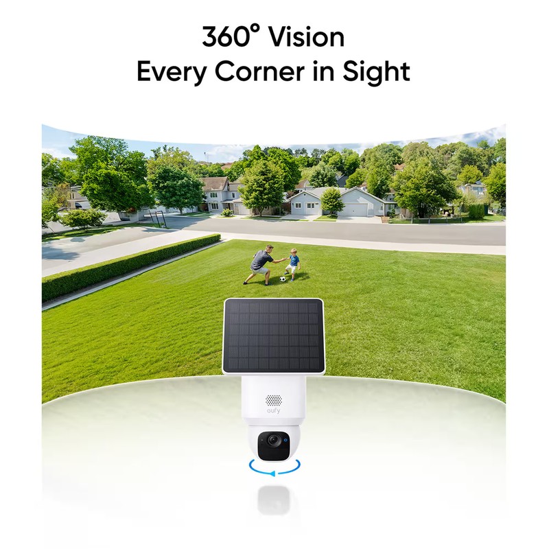 eufy - SoloCam E30, Solar Powered 2K Outdoor Security Camera, Wire-Free, 360°... gallery