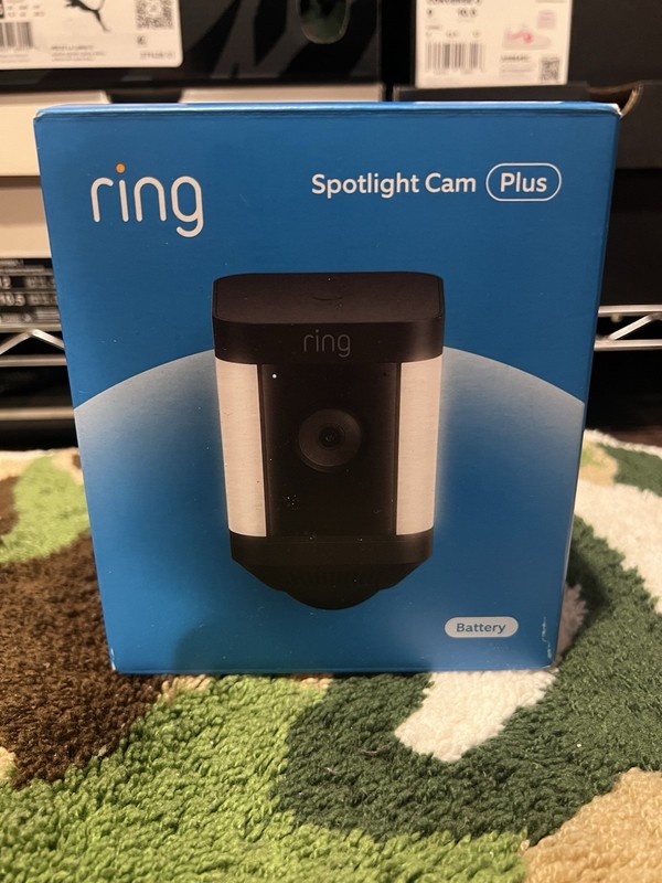 Ring Spotlight Cam Plus Battery Operated Security Camera LED Brand New Sealed 🤍