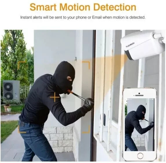FLOUREON 3.0MP Wireless CCTV Home Security Camera System Auto Cascading NVR gallery