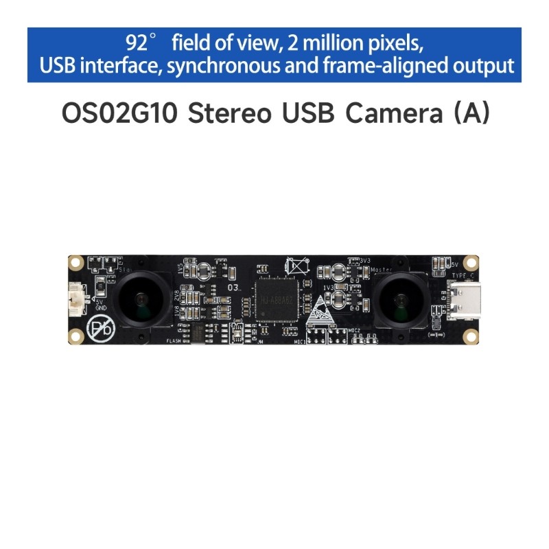 High Resolution USB 2MP Double Camera Module OS02G10 High Frame Rate Inspection gallery