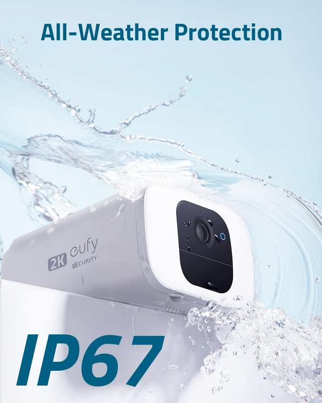 eufy SoloCam S40 2K Solar Outdoor Battery Camera Spotlight Wireless Security 3Pc gallery