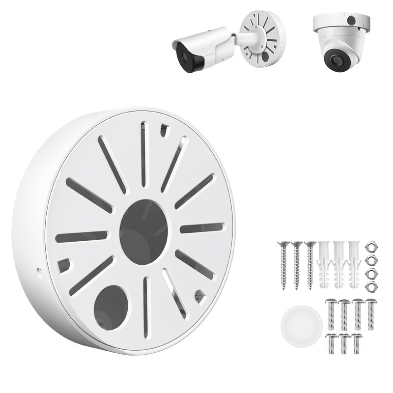 Universal Security Camera Junction Box Aluminum Alloy Bracket Hide Cable Wall