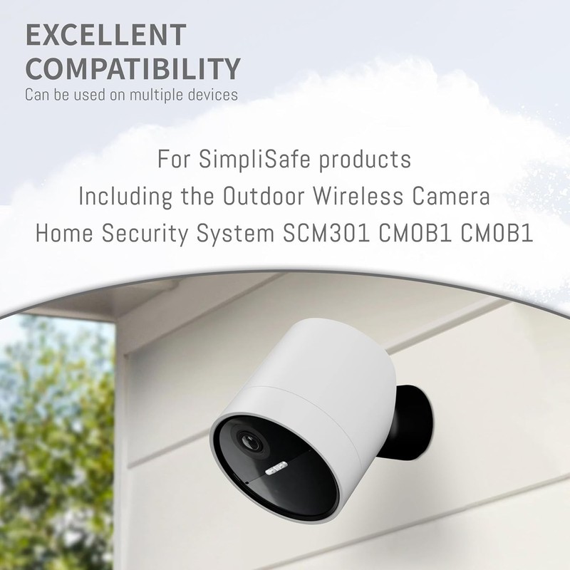 2-Pack Rechargeable Batteries for Simplisafe Wireless Outdoor Security Cameras, gallery