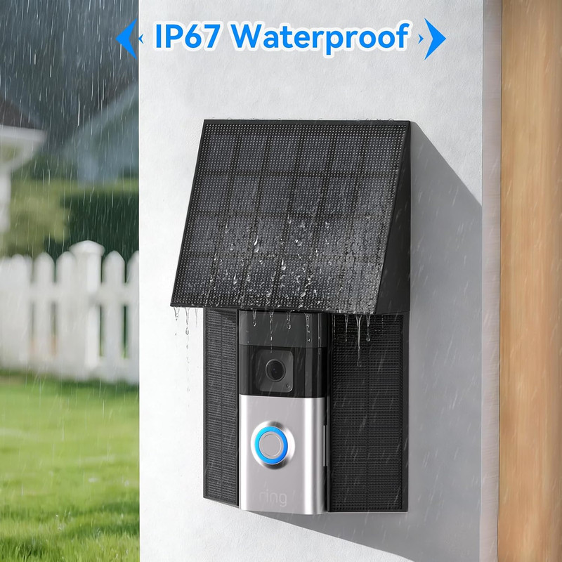 Aaeytby 4W Solar Charger Compatible with Ring Video Doorbell 2nd Gen gallery