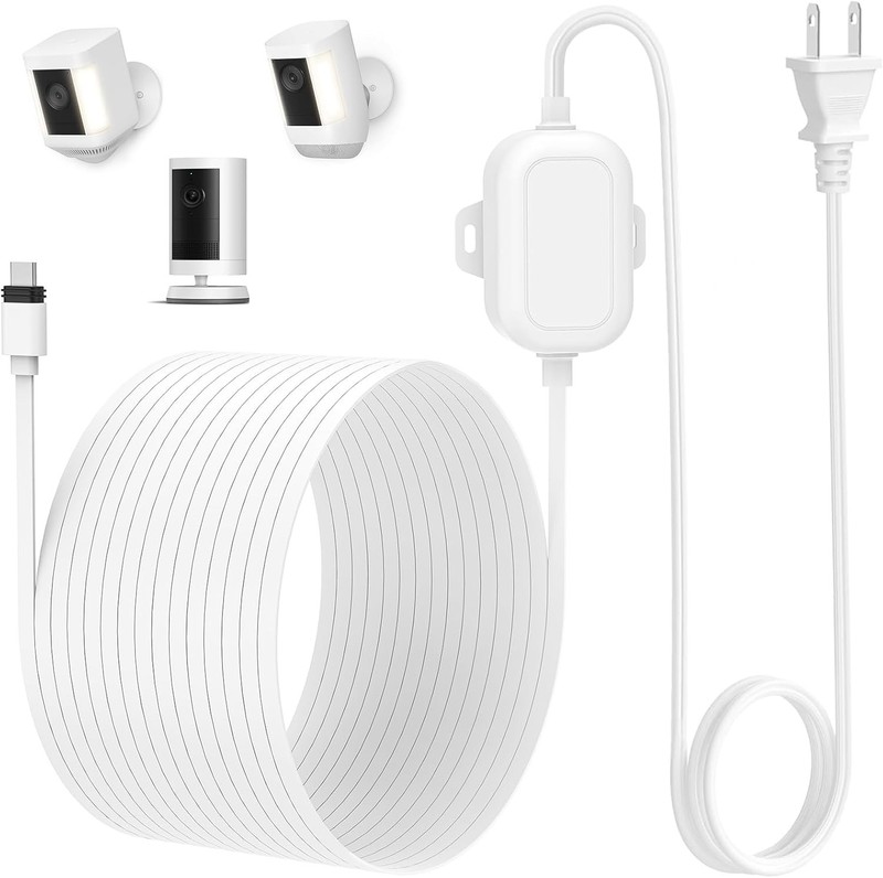Power Adapter for Ring Outdoor Cam Plus/Ring Spotlight Cam Plus/Pro (Battery)